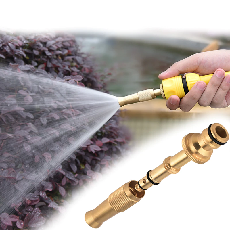 Thumbnail: Spray Nozzle Water Gun High Pressure Quick Connector Adjustable Garden Sprinkler
