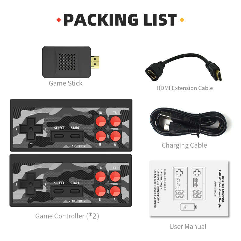 Thumbnail: Data Frog USB Wireless Handheld TV Video Console NES Retro Dendy Game Console