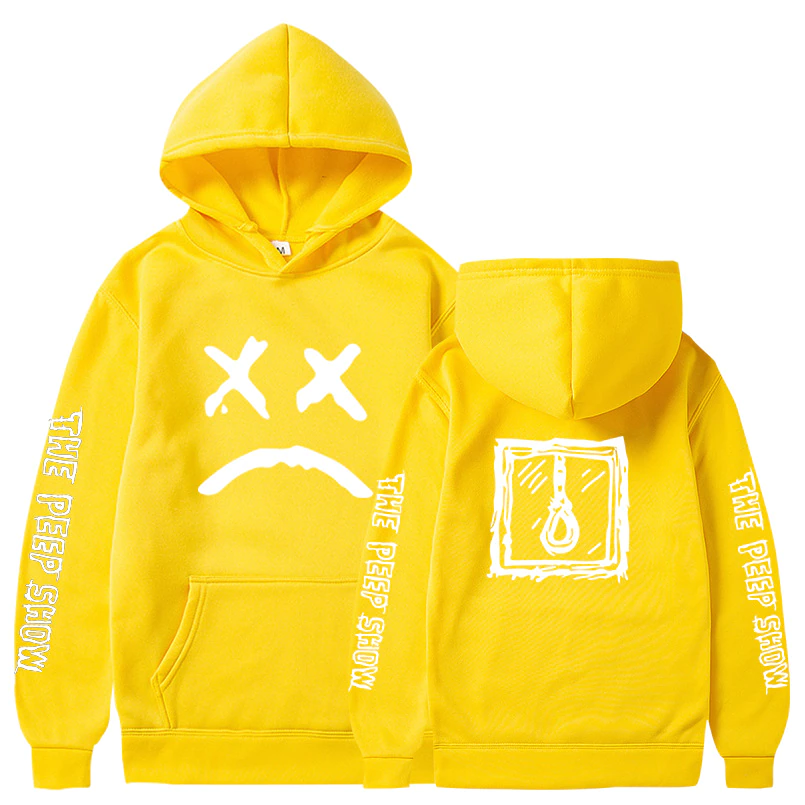 Thumbnail: Men Hoodies Happy Smiling Face Print Winter Fashion Pullover Streetwear