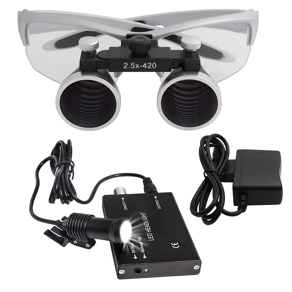 Thumbnail: Dental Magnifier Dental Lab Medical Binocular 2.5/3.5x420 Headlight