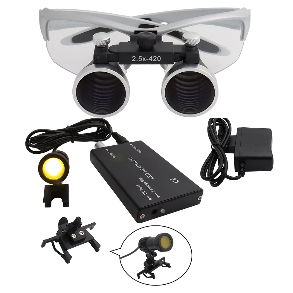 Thumbnail: Dental Magnifier Dental Lab Medical Binocular 2.5/3.5x420 Headlight