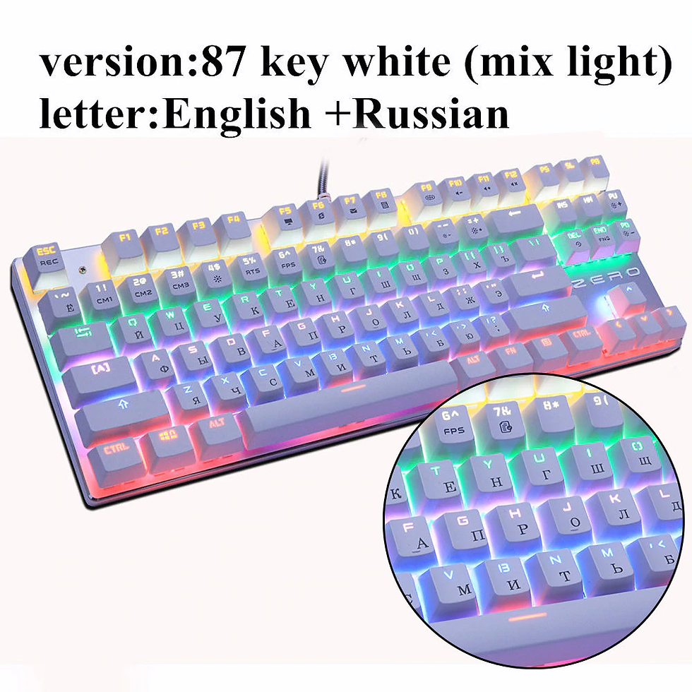Thumbnail: Metoo Edition Mechanical Keyboard 87 keys Blue Switch Gaming