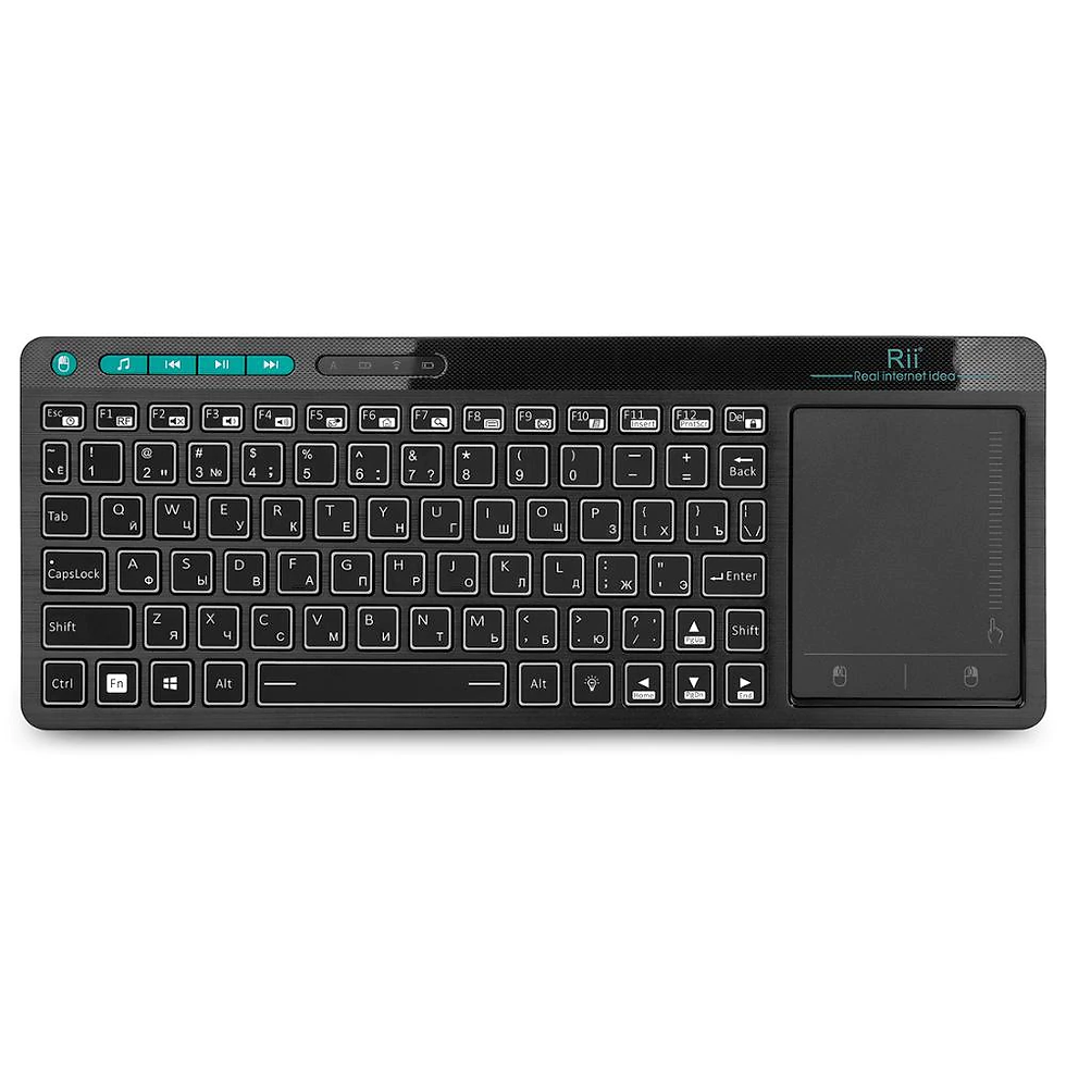 Thumbnail: Rii K18 Plus Wireless Multimedia 3-LED Color Backlit with Multi-Touch