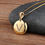 Thumbnail: Quality Initial Letter Necklace Gold Color 26 Letters Charm