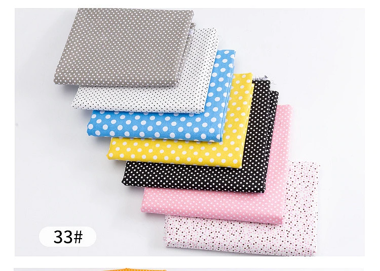 Thumbnail: 24*25Cm Or 10*10Cm Cotton Fabric Printed Cloth Sewing Quilting Fabrics