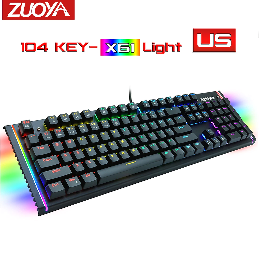 Thumbnail: Gaming Mechanical Keyboard Blue Red Switch USB RGB/Mix Backlit Wired