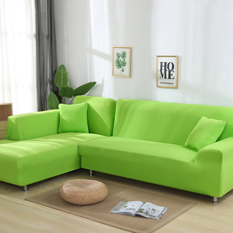 Thumbnail: solid corner sofa covers couch slipcovers elastic material