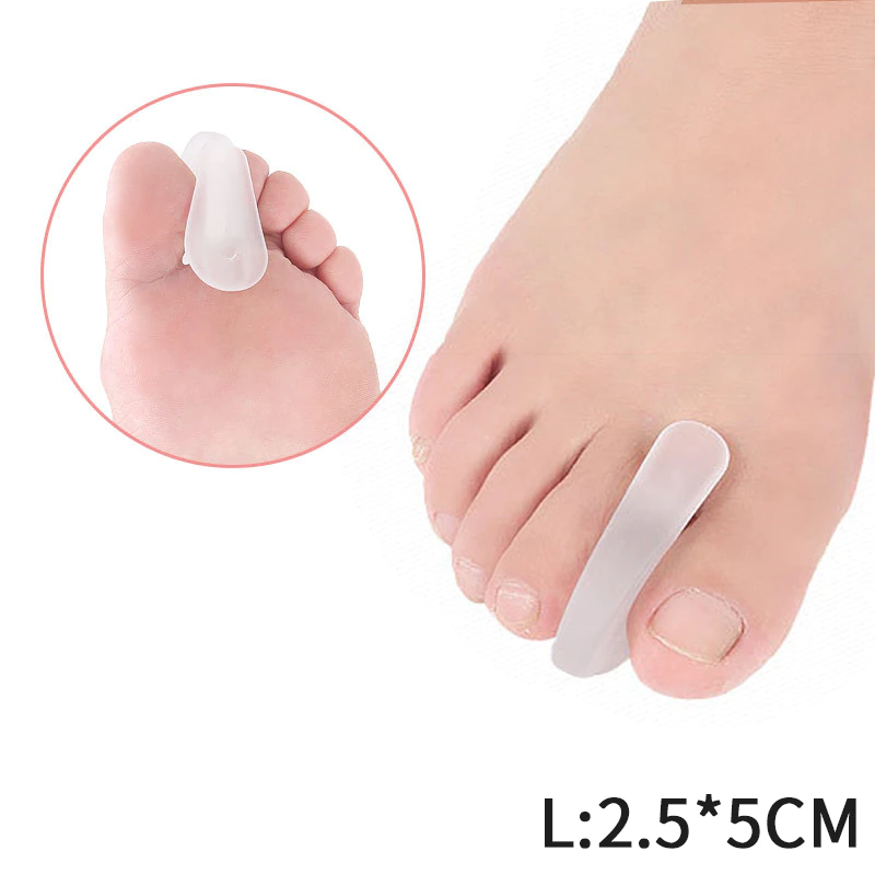Thumbnail: 2Pcs=1Pair Silicone Bone Ectropion Adjuster Toes Outer Appliance Foot Care Tools