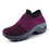 Thumbnail: Women Breathable Shoes Flat Slip on Platform Mesh Sock Sneakers