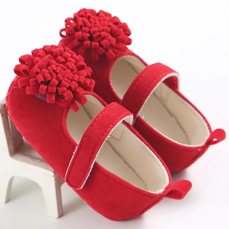 Thumbnail: Baby Girls Cotton Shoes Retro Toddlers Cotton Shoes Soft Bottom 0-18M