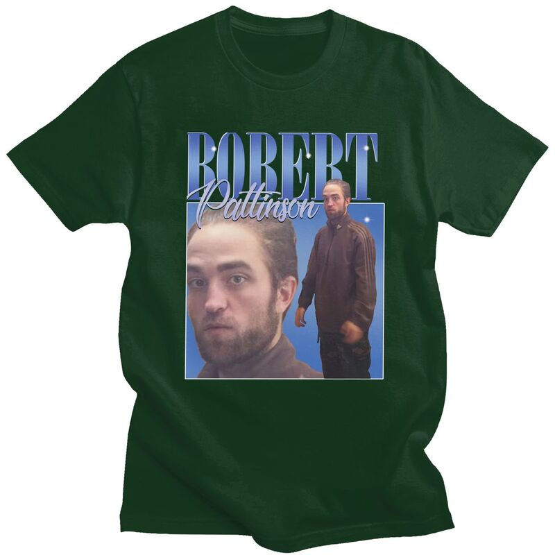 Thumbnail: Funny Robert Pattinson Standing Meme T Shirt Men Pre-shrunk Cotton