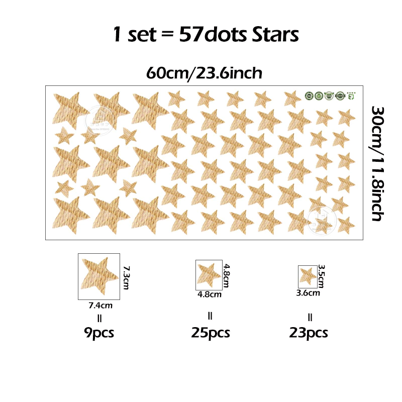 Thumbnail: Cartoon Teddy Bear Sleeping on the Moon and Stars Wall Stickers Decoration
