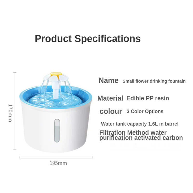 Thumbnail: Cat Water Fountain Cat Water Dispenser Accessories Automatic Circulation