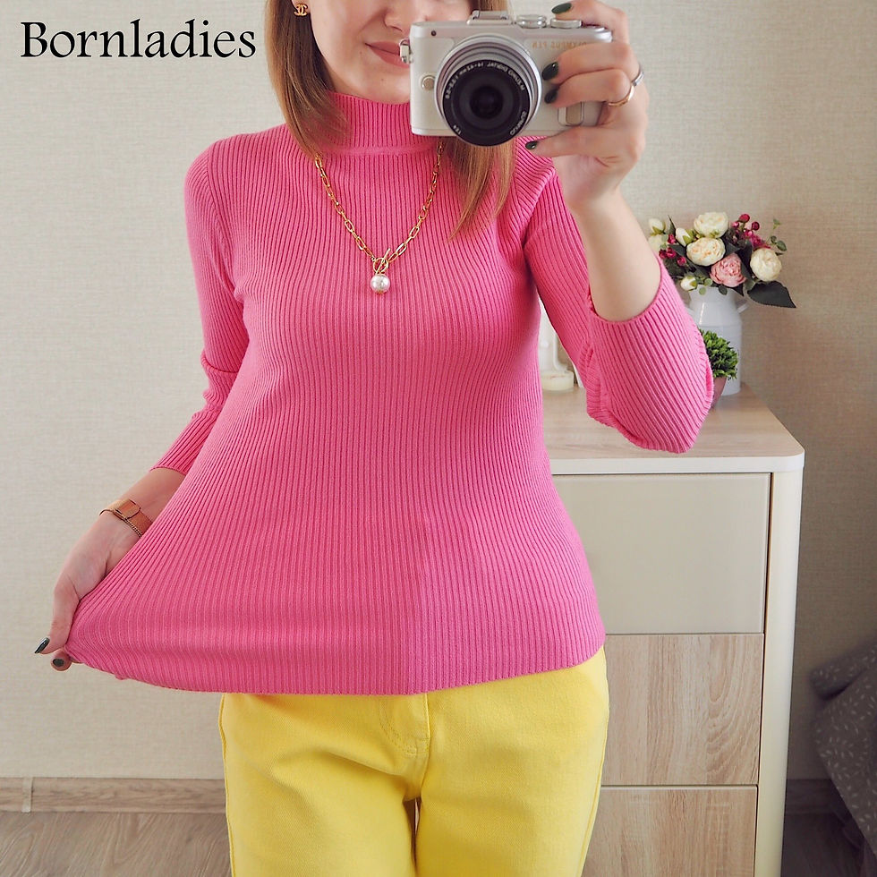 Thumbnail: Bornladies Autumn Winter Bottoming Warm Sweaters Women Pullover