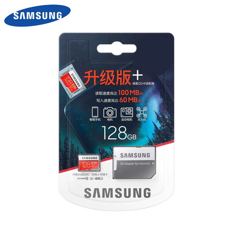 Thumbnail: SAMSUNG Micro SD Card EVO Plus Flash Memory Card UHS-I High Speed