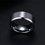 Thumbnail: Charm Jewelry ring stainless steel Black