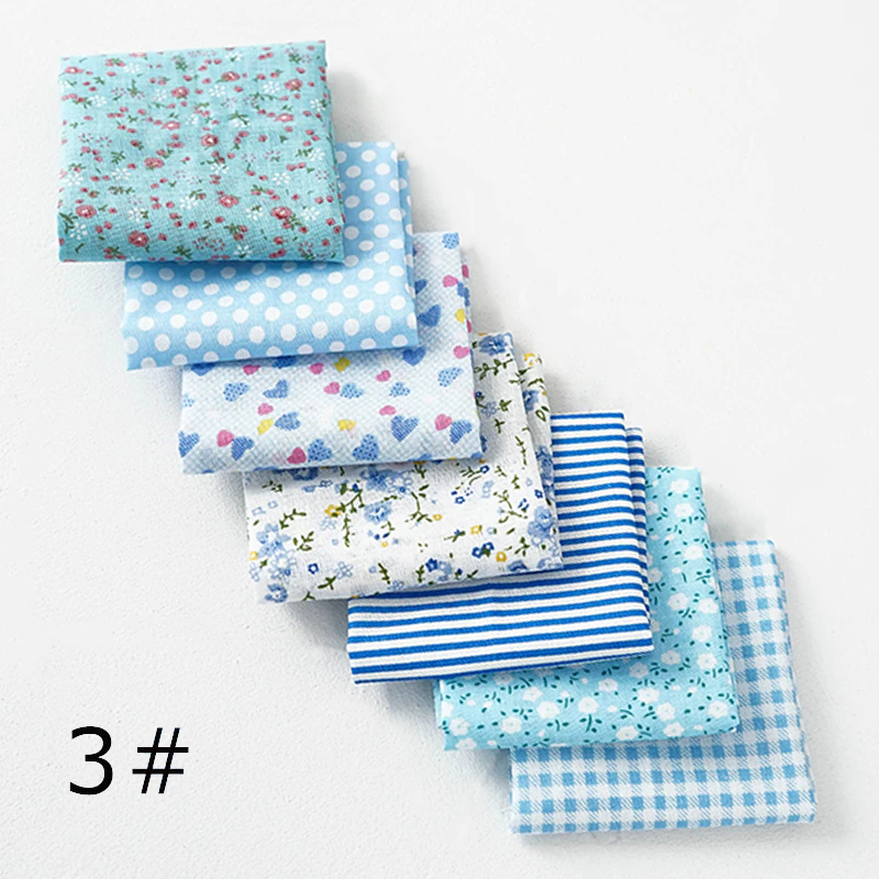 Thumbnail: 24*25Cm Or 10*10Cm Cotton Fabric Printed Cloth Sewing Quilting Fabrics