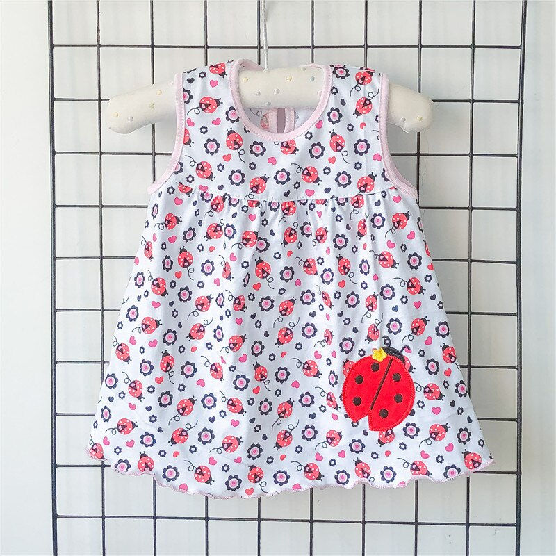 Thumbnail: Baby Dress Summer Girls Fashion Cotton Clothes Flower Style Princess Dress