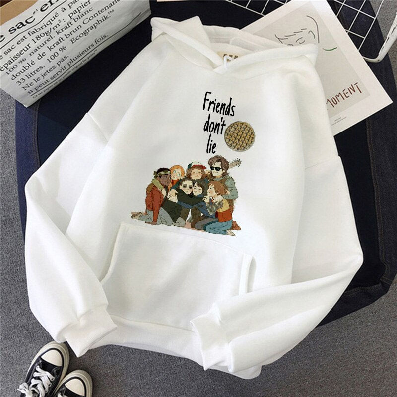 Thumbnail: Stranger Things Season 3 Hoodie Eleven Oversized Graphic Sweatshirt Men