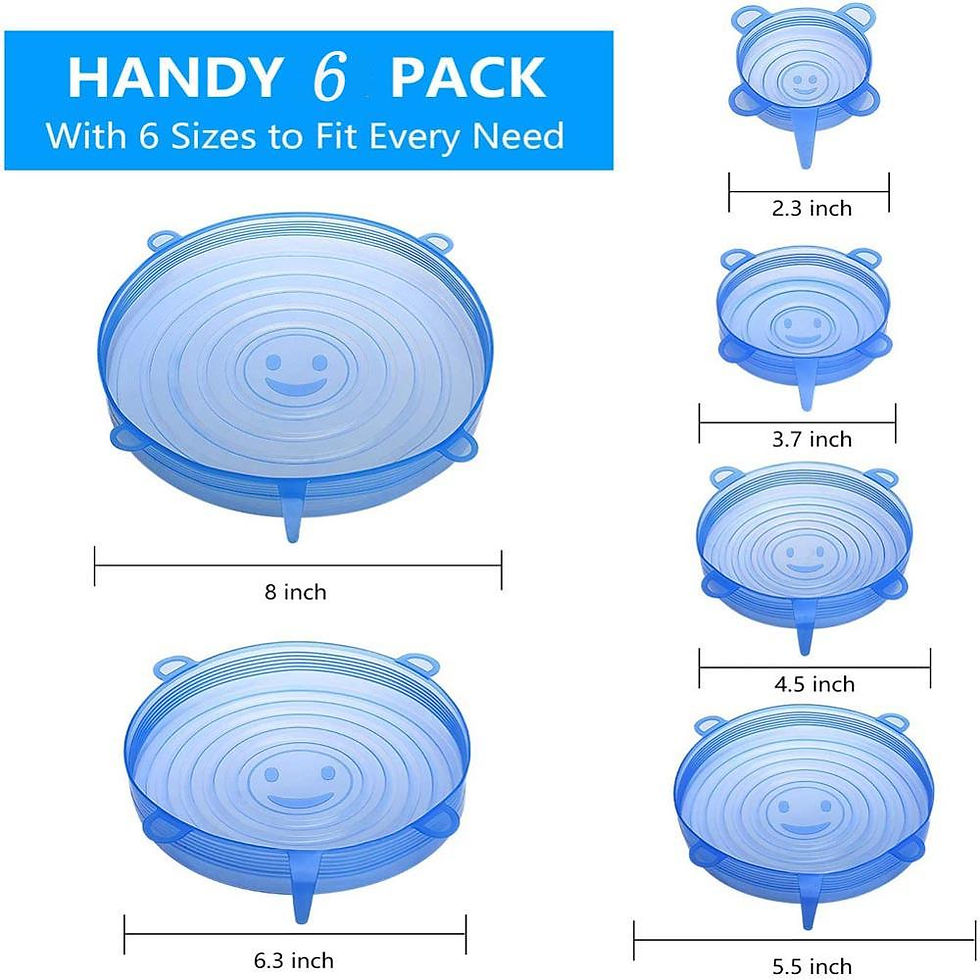 Thumbnail: Silicone Cover Stretch Lids Reusable Airtight Food Wrap Covers