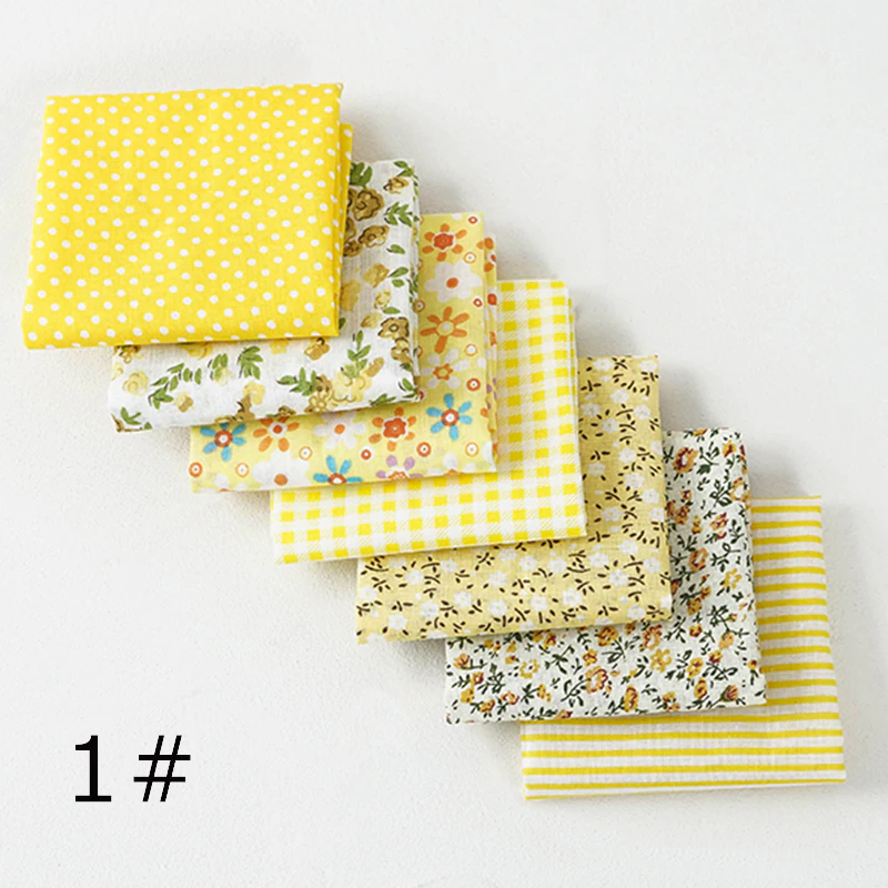 Thumbnail: 24*25Cm Or 10*10Cm Cotton Fabric Printed Cloth Sewing Quilting Fabrics