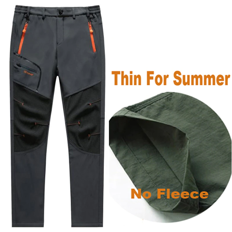 Thumbnail: L-6XL Camping Climbing Fishing Hiking Men Summer Winter Fleece Quick Dry