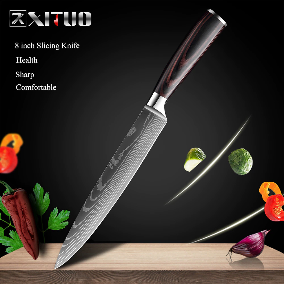 Thumbnail: XITUO Chef knife Set Kitchen Knives Laser Damascus Pattern Sharp Japanese Knife