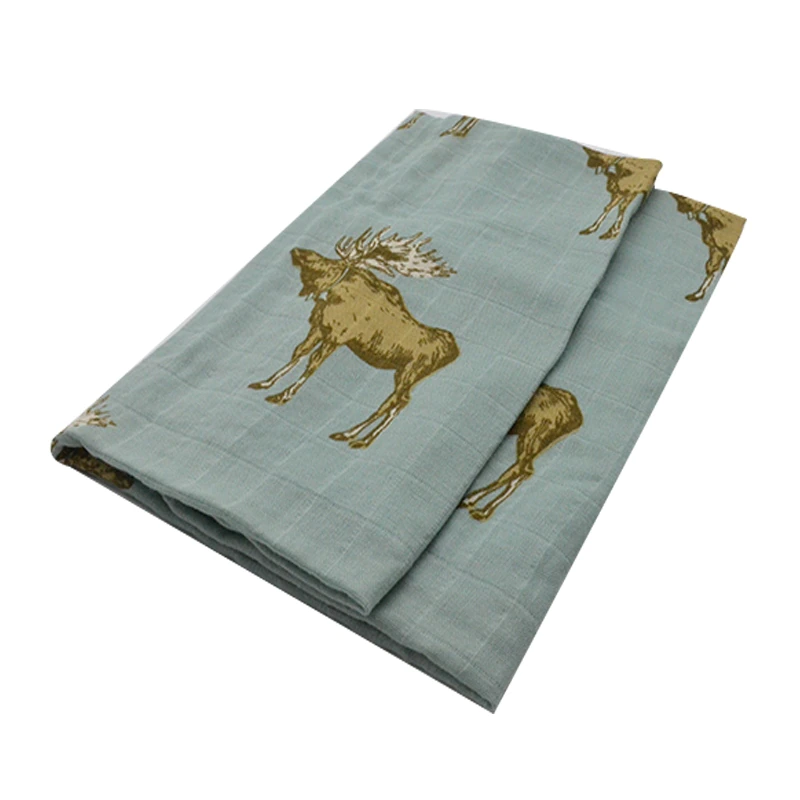 Thumbnail: Cotton Baby Blankets Soft Organic Muslin Cloth Towel Scarf