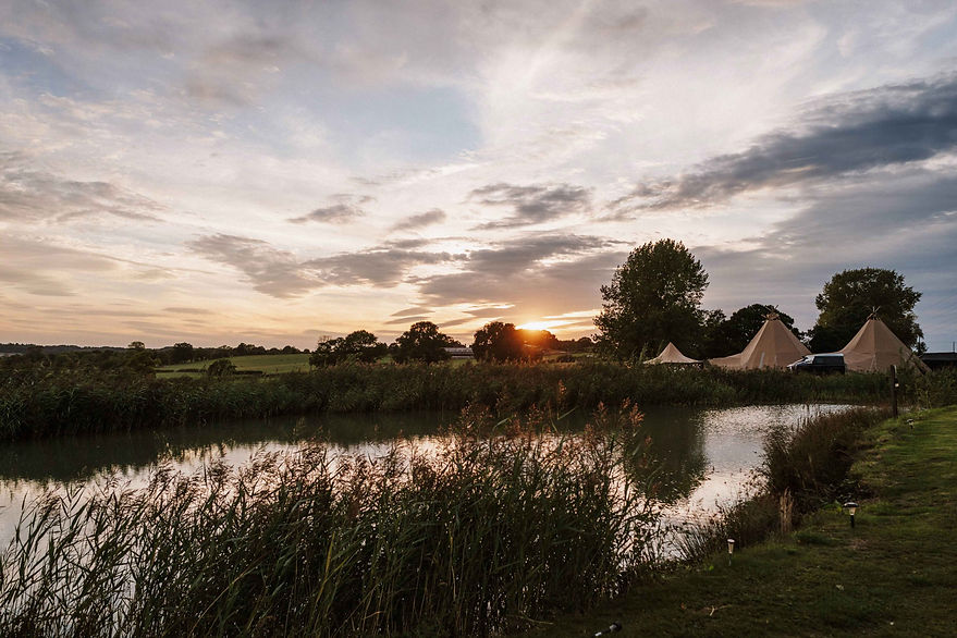 Far Coley Farm Wedding and Event Tipi Venue Staffordshire looking out over the Cannock Cha