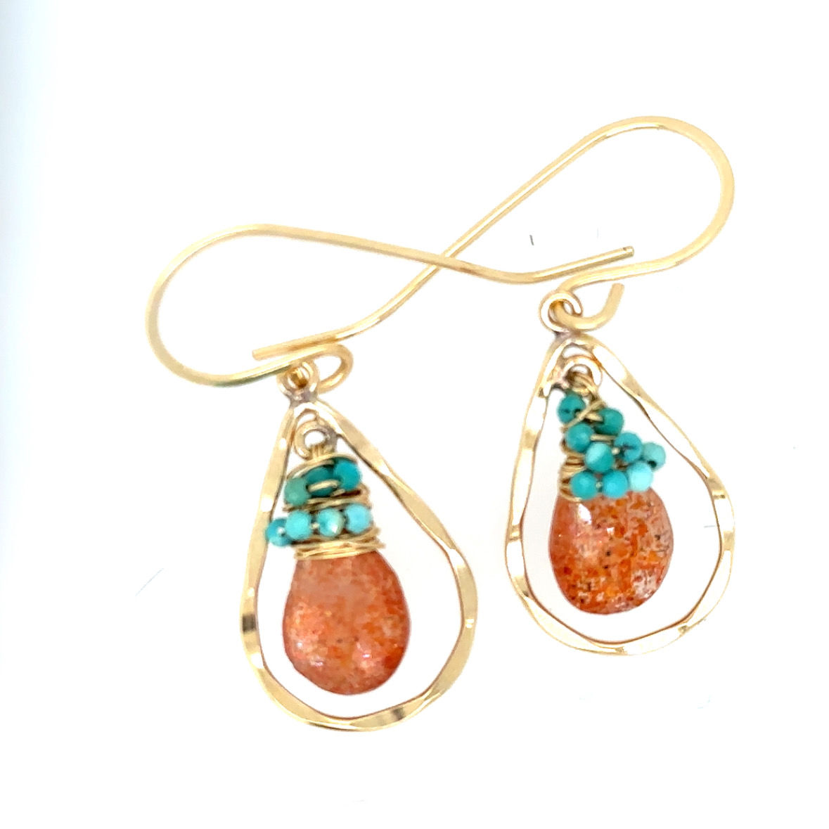 Sunstone & Turquoise Wavy Frames 