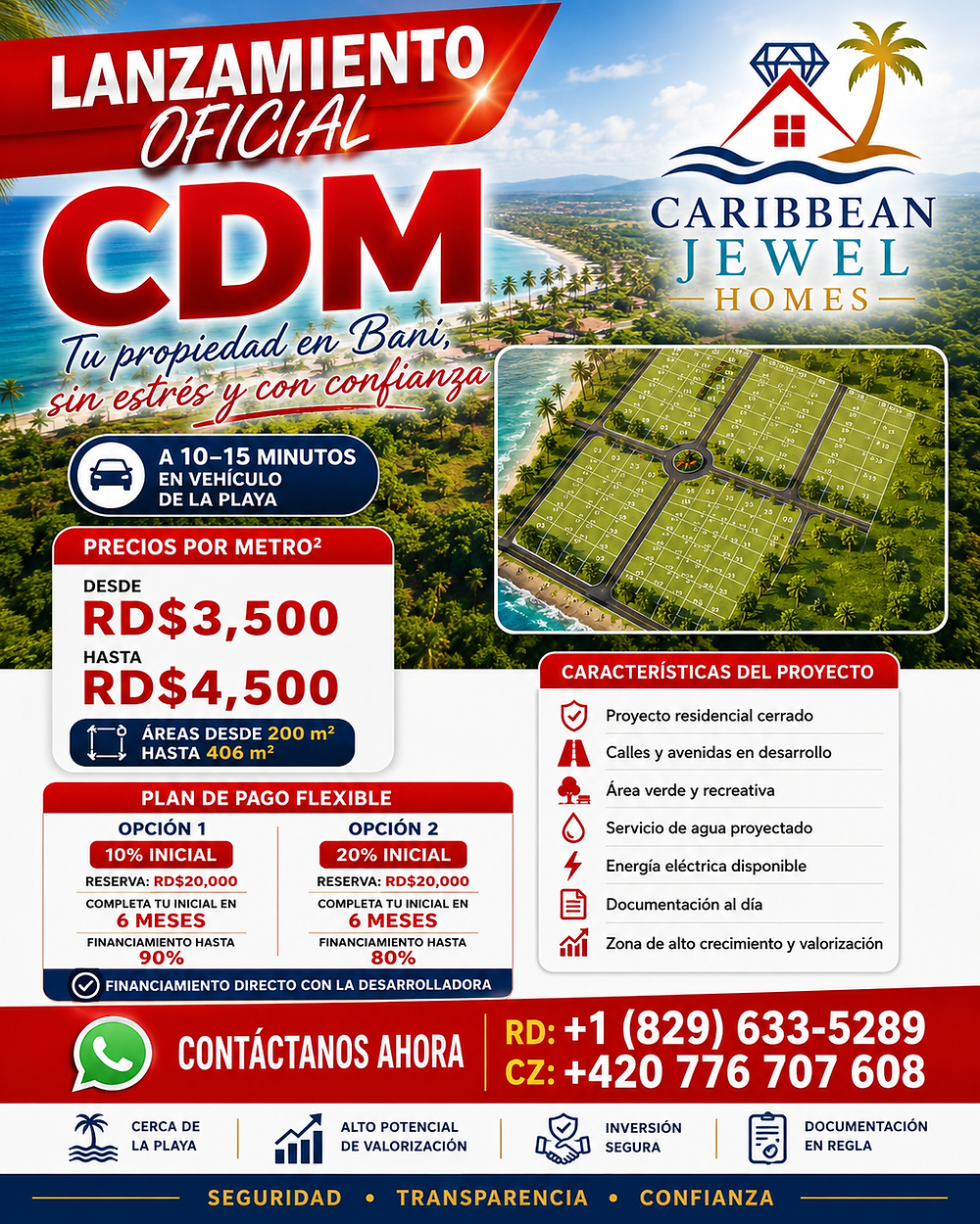 Caribbean Jewel Homes real estate launch, Dominican Republic.