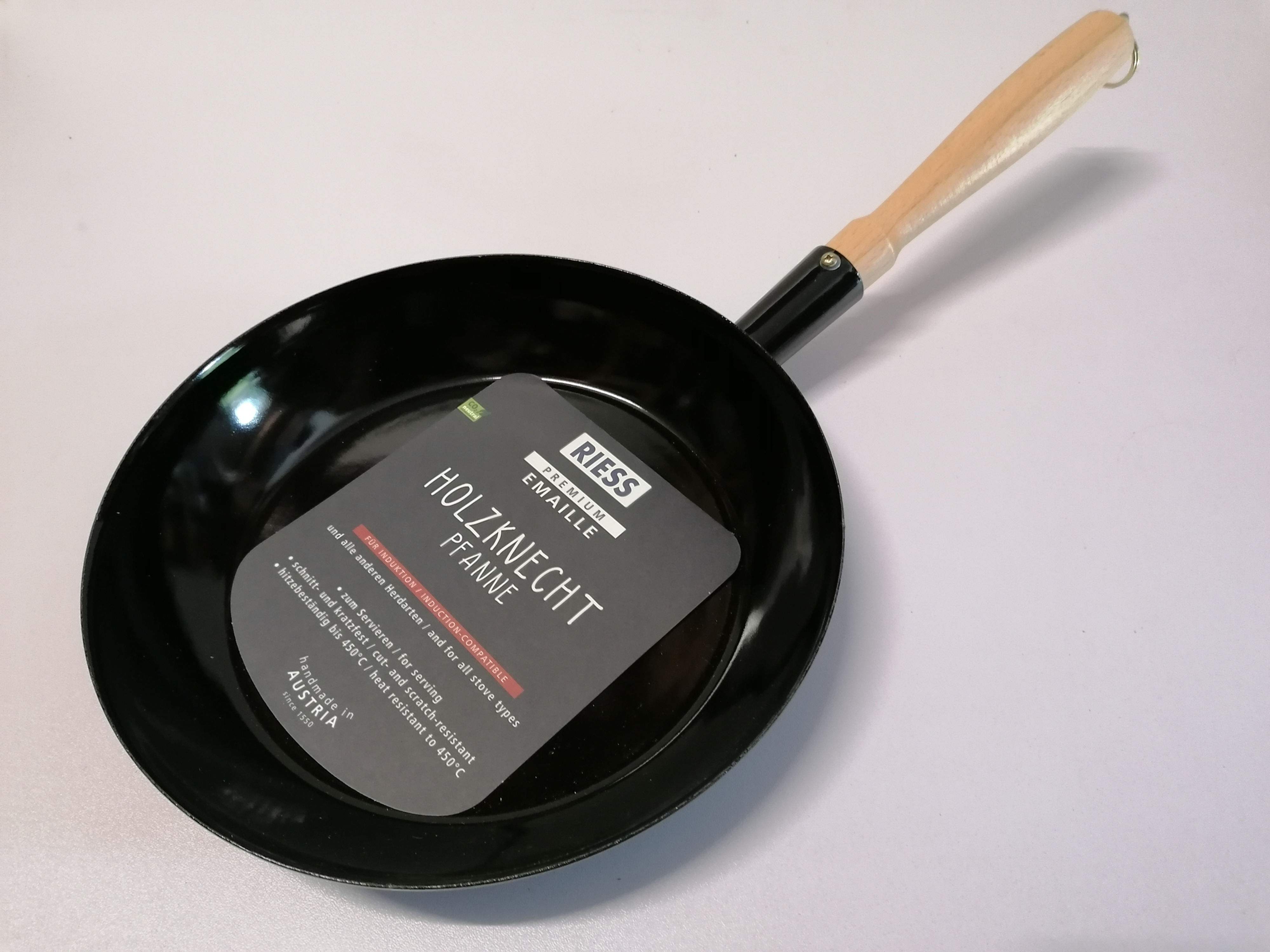 Holzknechtpfanne Emaille Riess