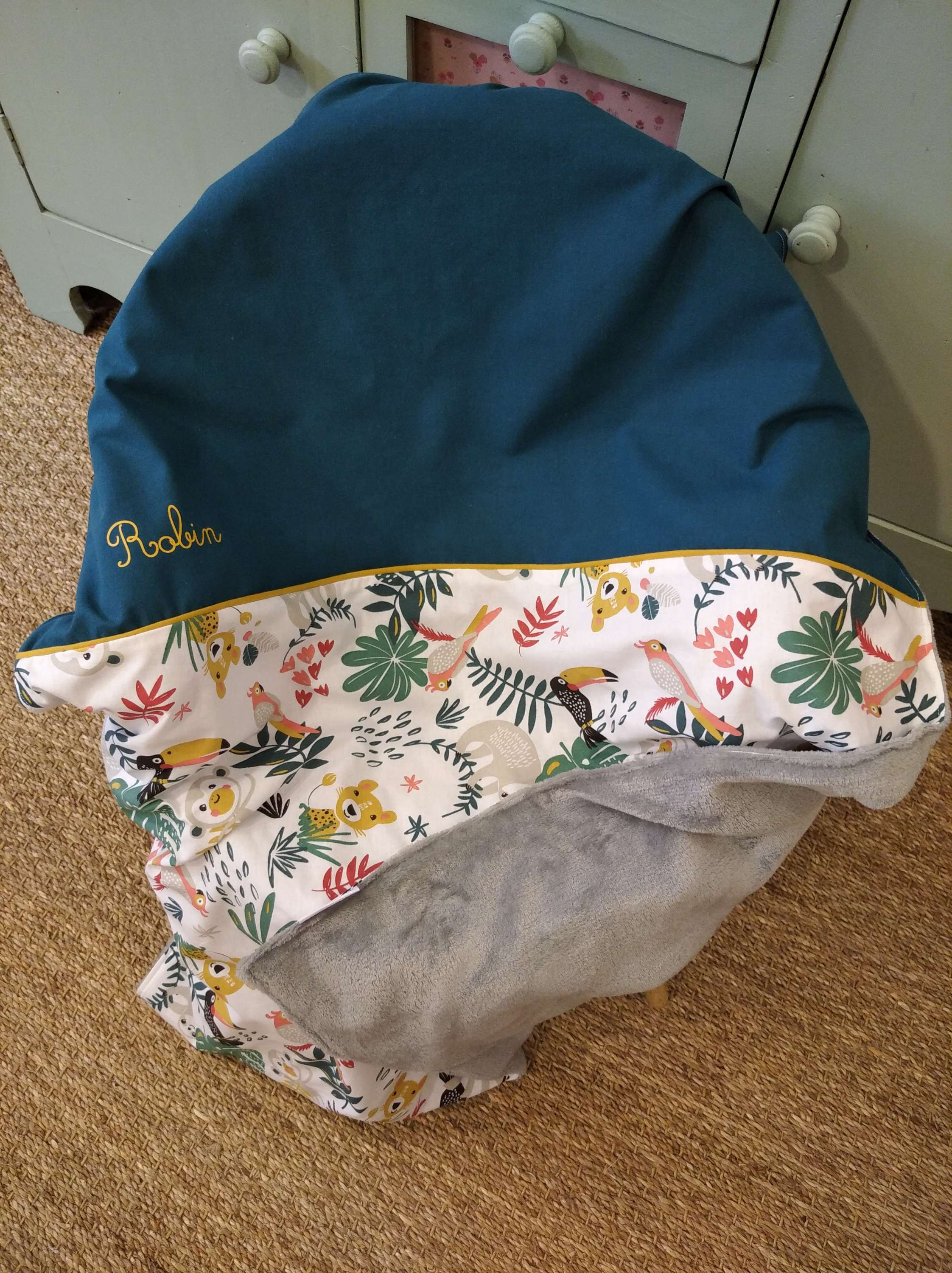 Plaid bébé, animaux bébés