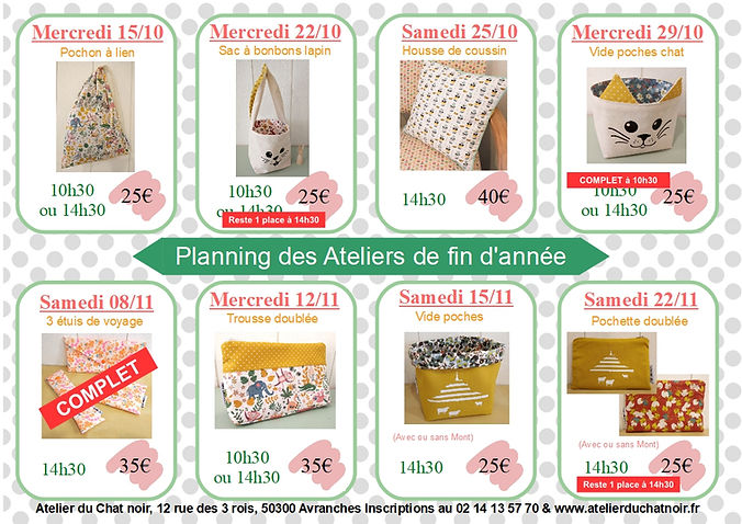 Planning ateliers OCTOBRE NOVEMBRE 2025 bis avec prix.jpg
