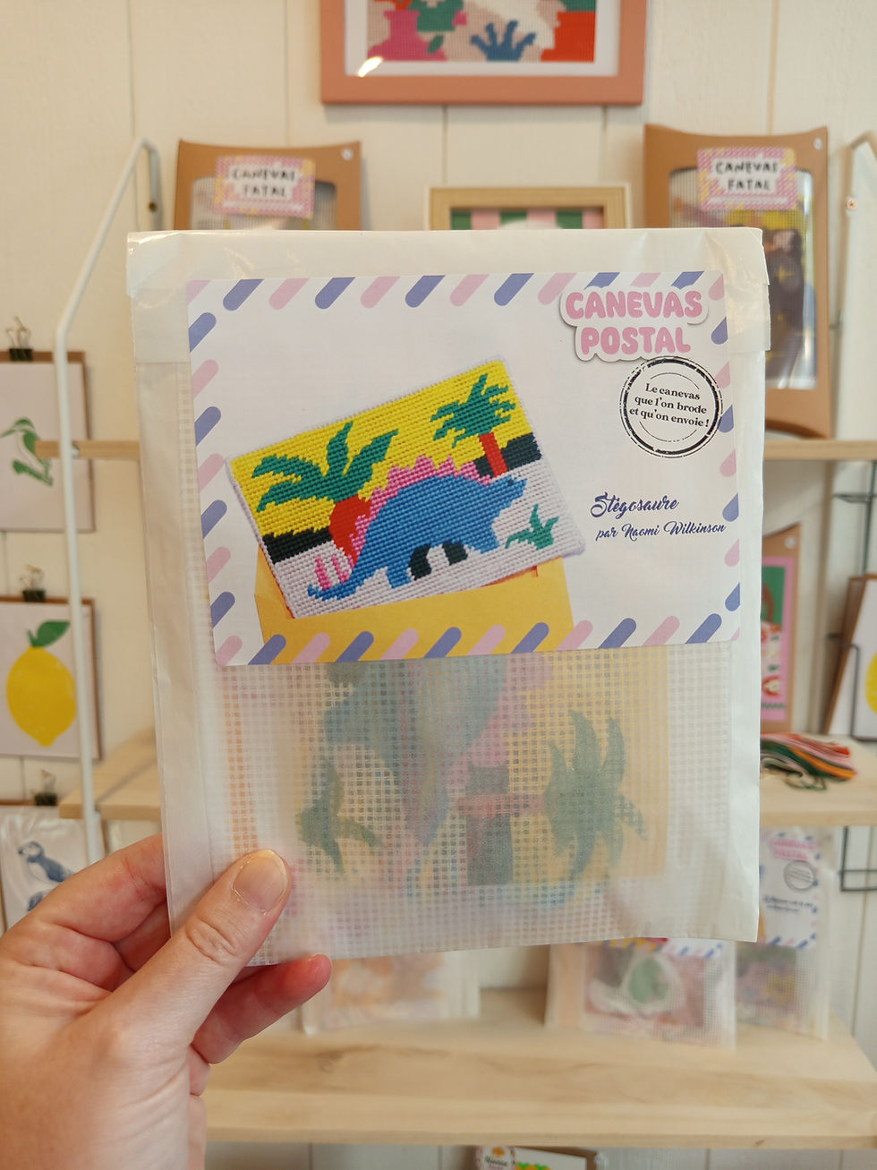 Kit Canevas postal - Stégosaure