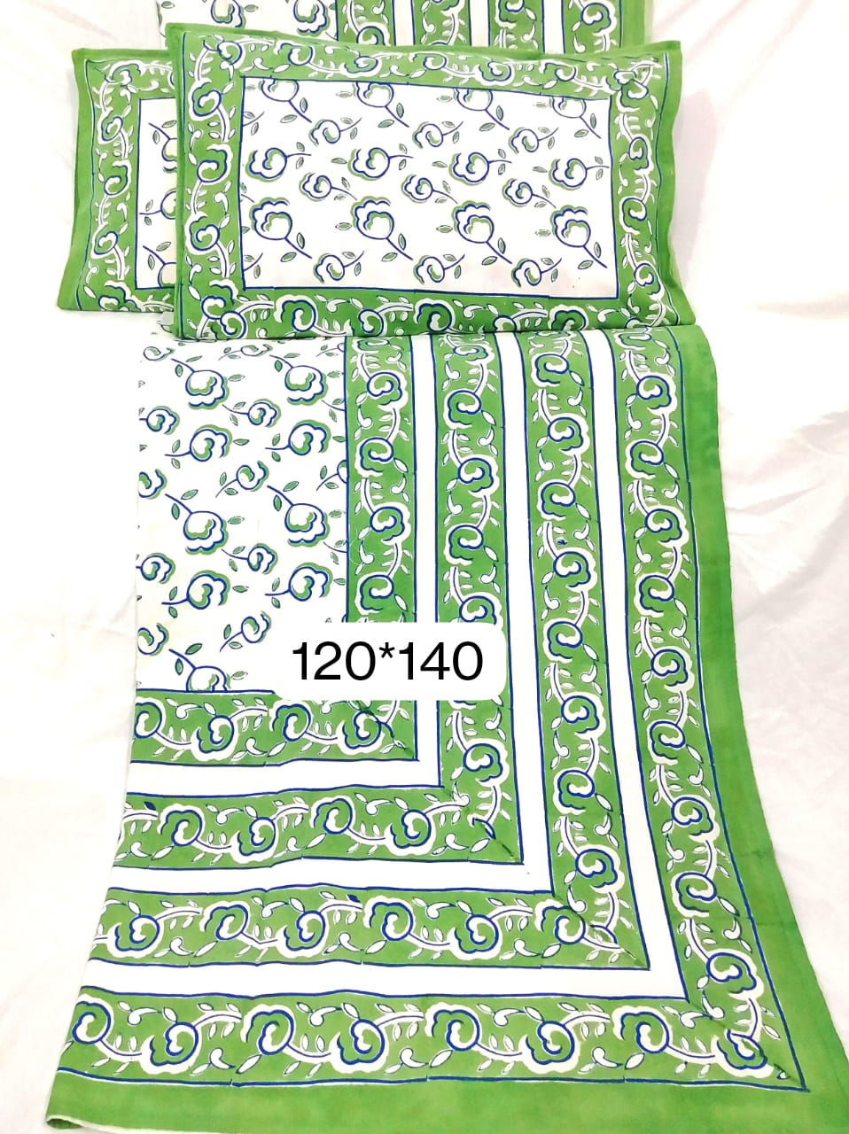 Hand Block Printed Pure Cotton New EXTRA Large SUPER KING SIZE