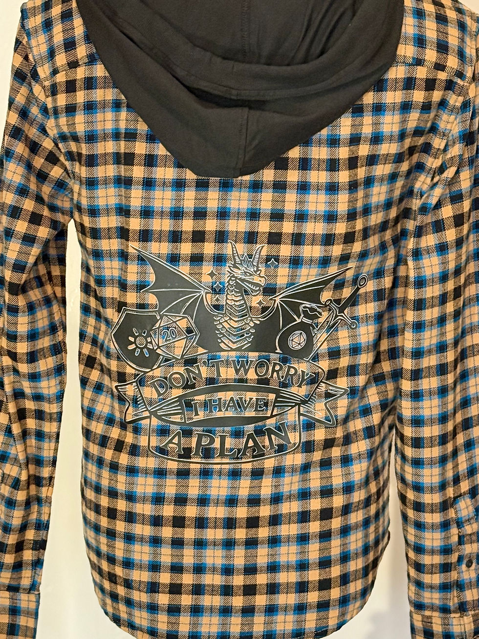 Thumbnail: Dungeons & Dragons I Have a Plan Flannel Shirt