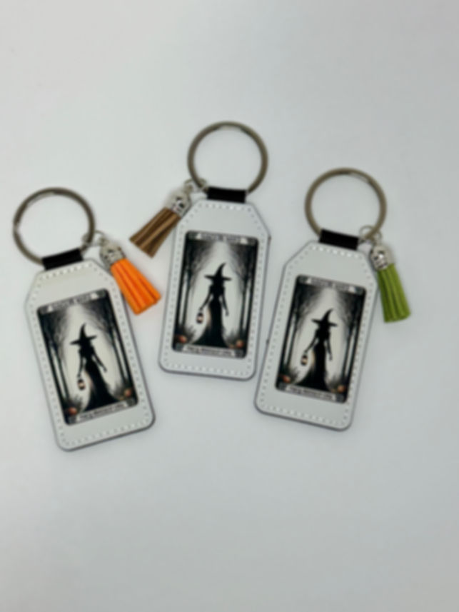They Missed One Leather Keychain