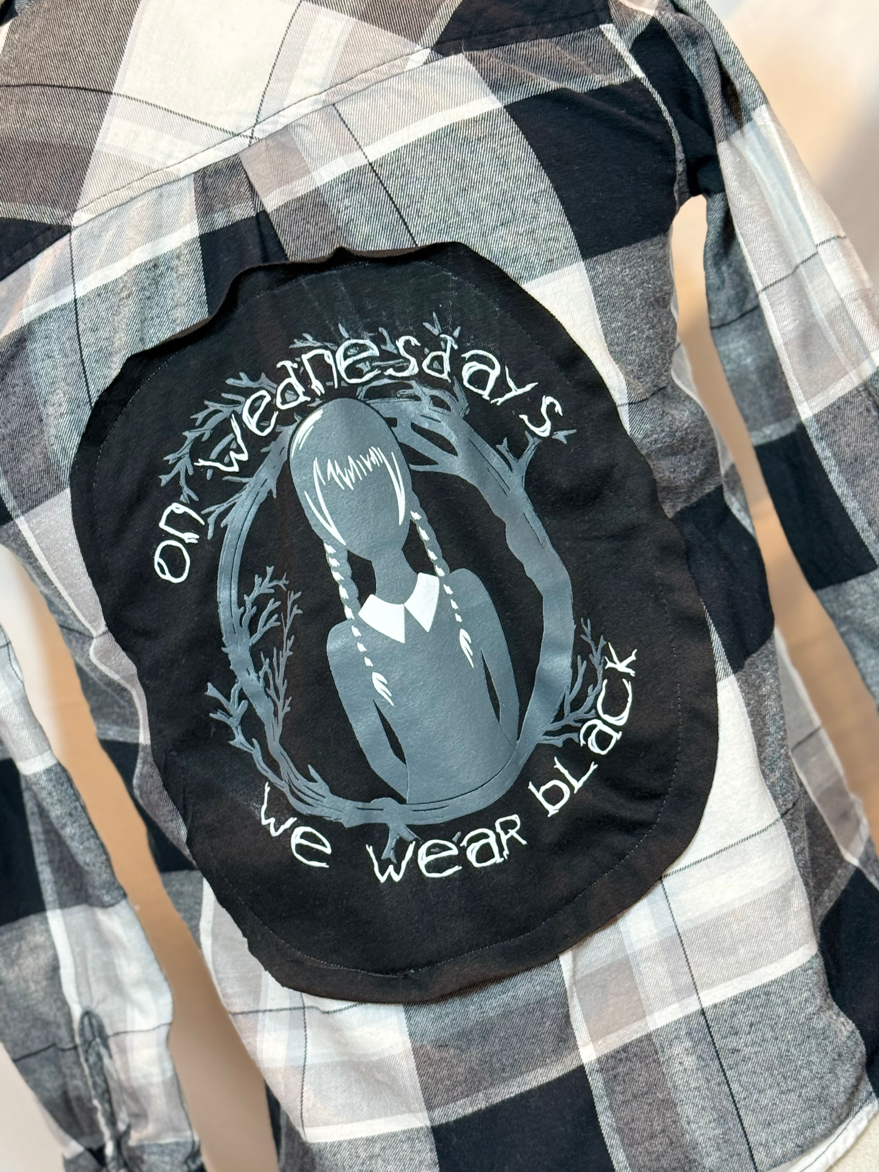 Wednesday Kids Flannel Shirt