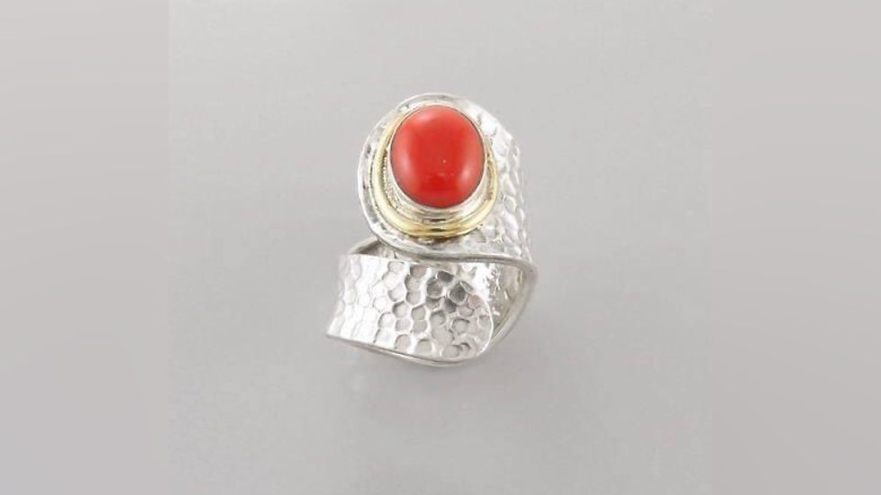 Handmade Coral Ring