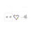 Thumbnail: 7mm Heart Stud Earrings