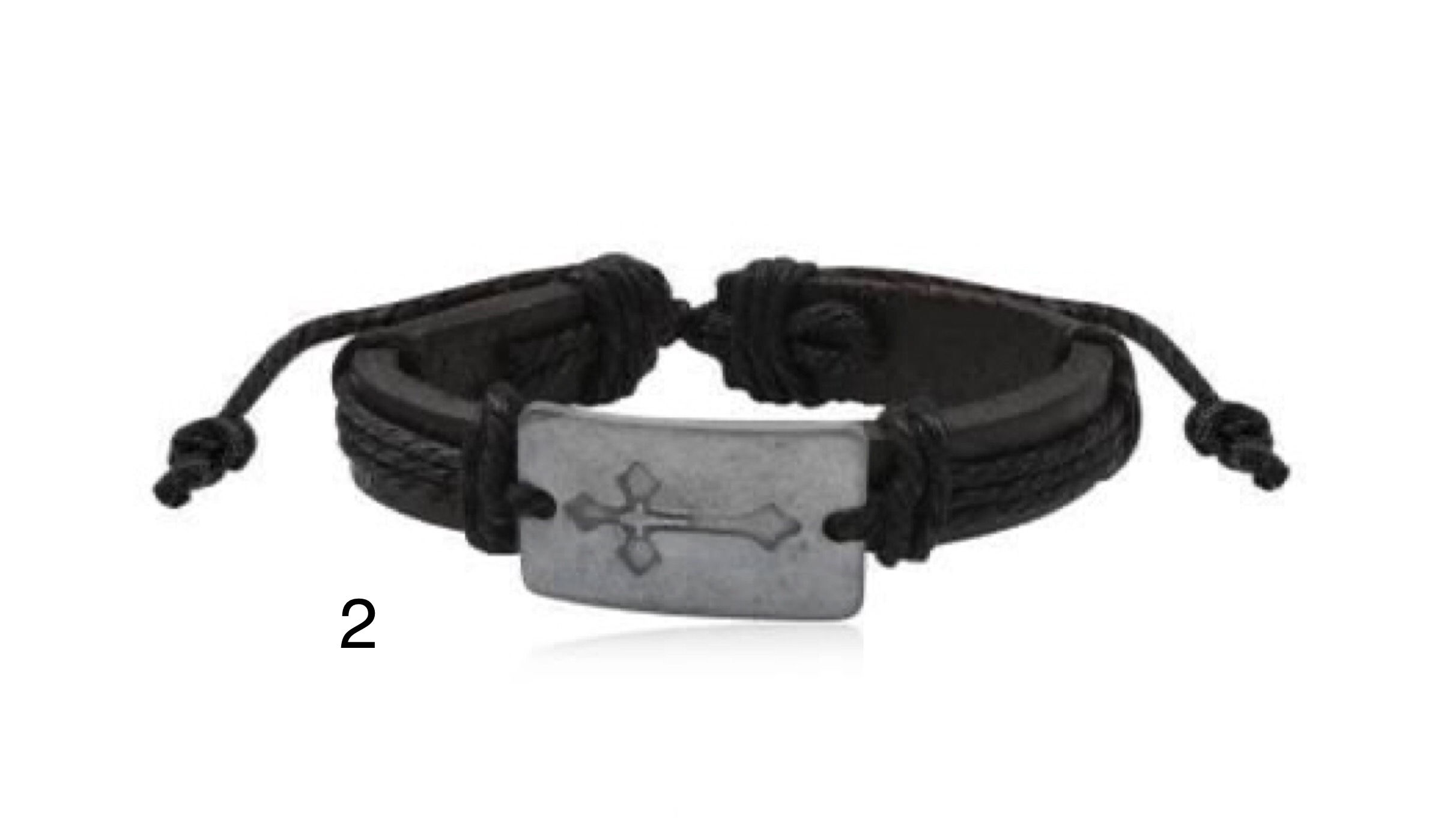 Unisex Handmade Bracelets with Cross