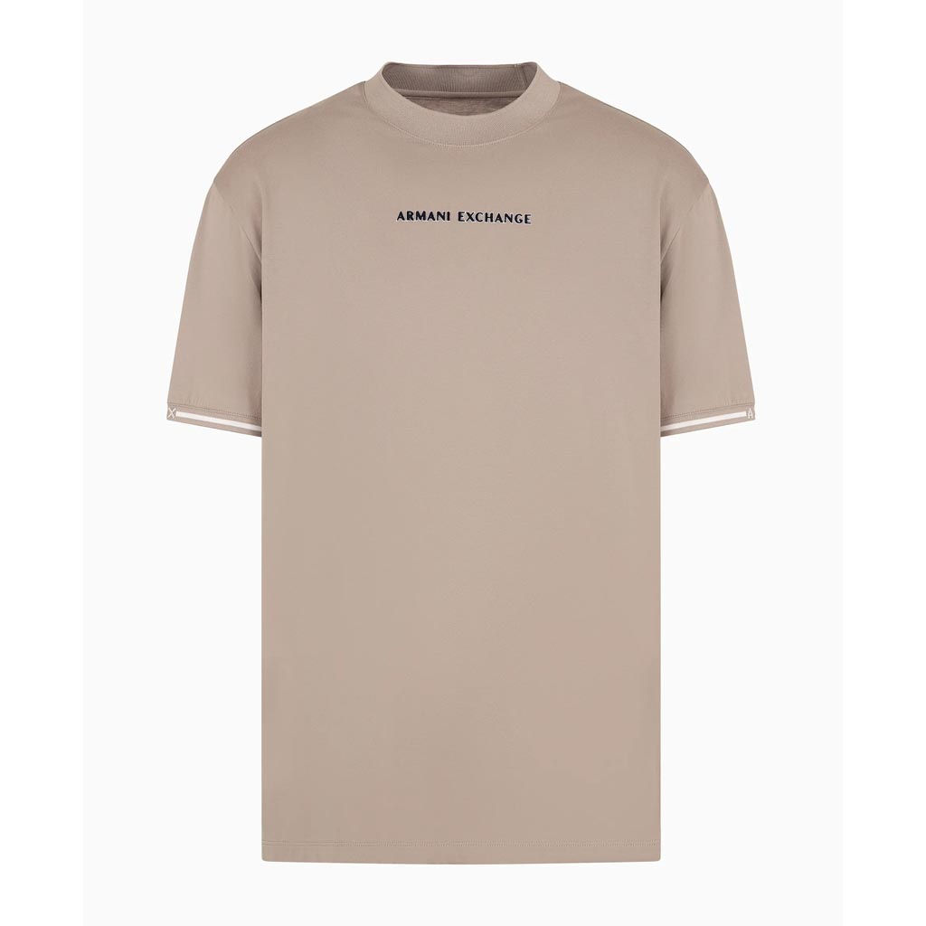 ARMANI EXCHANGE Mens Regular fit T-shirt in ASV cotton Dove Grey