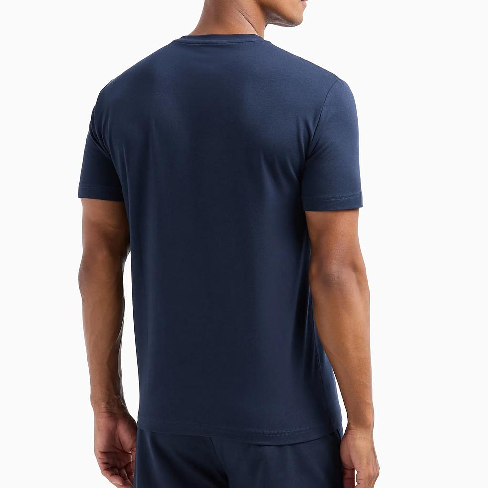 Thumbnail: EA7 EMPORIO ARMANI Mens Visibility Stretch-cotton T-shirt Navy Blue