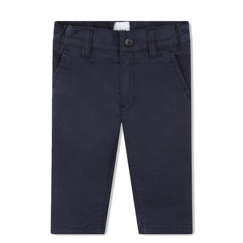 BOSS KIDSWEAR Boys Navy Chino Trousers