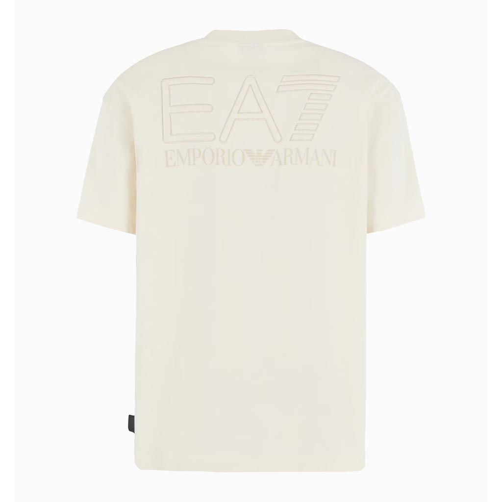 EA7 EMPORIO ARMANI Unisex Organic Cotton t-shirt Beige