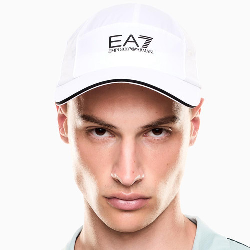 EA7 EMPORIO ARMANI Tennis Pro Baseball Cap White | Urban Equipment