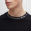 Thumbnail: HUGO BOSS Mens Regular-fit T-shirt with Branded Collar Black