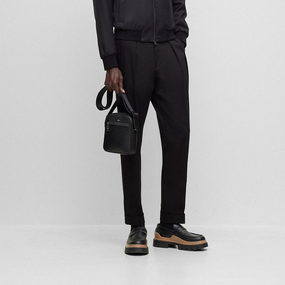 Thumbnail: HUGO BOSS Ray Reporter Bag Black