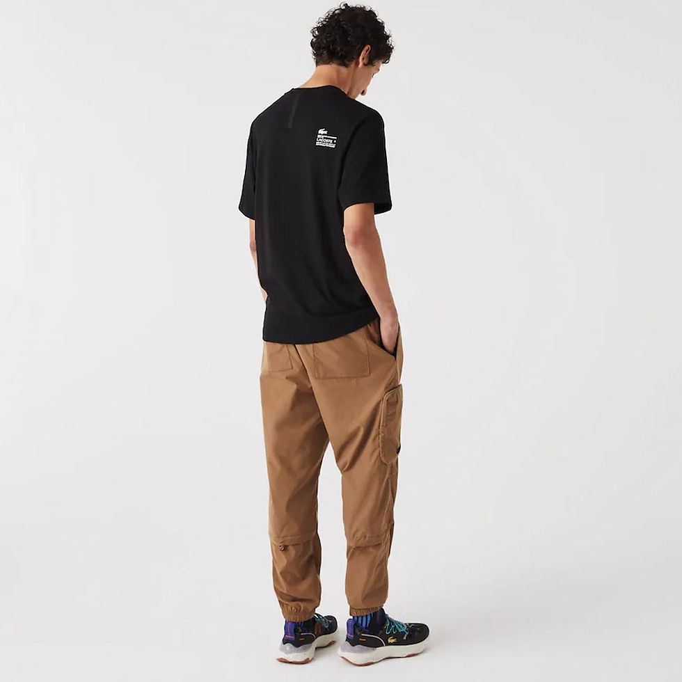 Thumbnail: LACOSTE Mens Relaxed Fit Print T-Shirt Black
